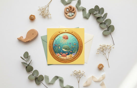 Yellow Submarine Porthole - TheJoyfulDigital