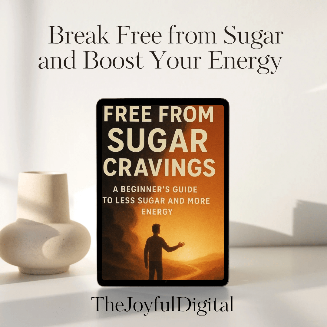 Free from Sugar Cravings – A Beginner’s Guide to Less Sugar and More Energy - TheJoyfulDigital