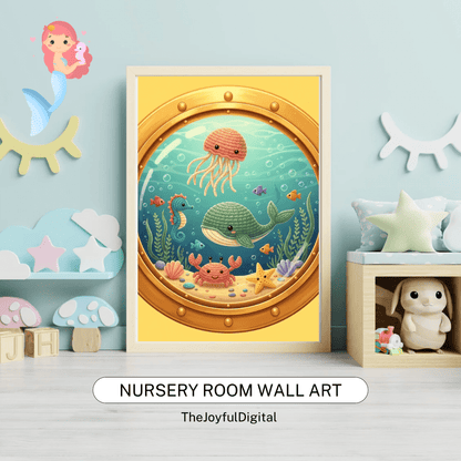 Yellow Submarine Porthole - TheJoyfulDigital