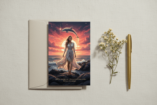 Midnight Sun – Mindfulness Greeting Card - TheJoyfulDigital