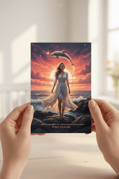 Midnight Sun – Mindfulness Greeting Card - TheJoyfulDigital