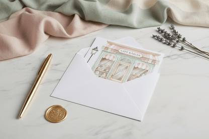 Café Love lifestyle mockup in Scandinavian interior - Swedish coffee culture wall art with romantic theme