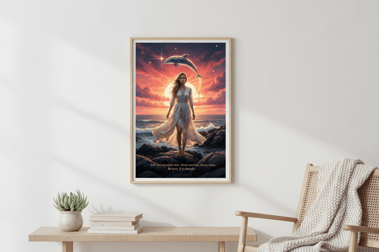 Midnight Sun – Mindfulness Greeting Card - TheJoyfulDigital