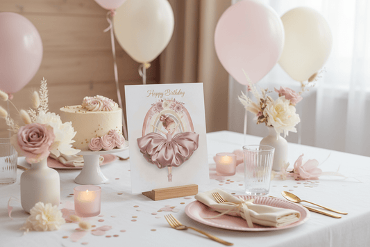 Ballerina Happy Birthday Card - Digital Greeting Card - TheJoyfulDigital