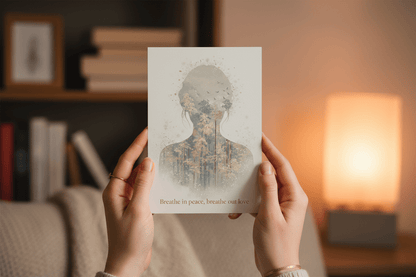 Breathe In Peace, Breathe Out Love – Mindfulness Card - TheJoyfulDigital