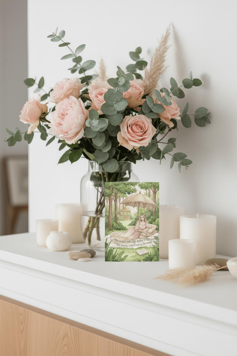 The Pause You Take Today framed in minimalist Nordic interior - inspirational wall art