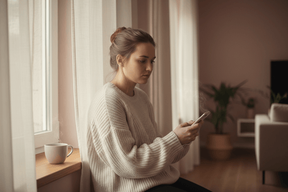 Café Love card on iPhone with pastel styling - instant download Swedish coffee culture card