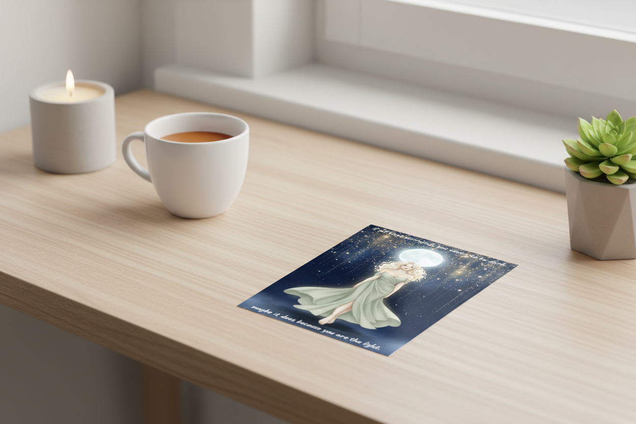 Inspirational Quote Postcard