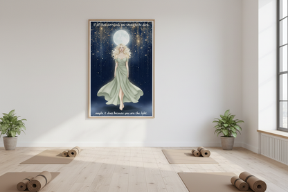 Inspirational Quote Yoga Studio Poster