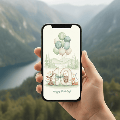Happy Birthday Card – Age 10 - TheJoyfulDigital
