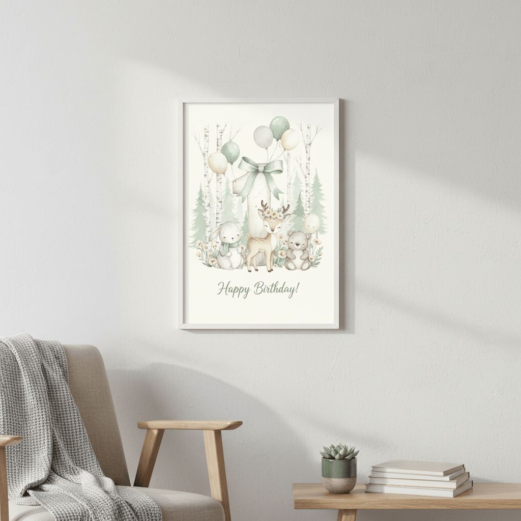 Happy Birthday Card – Age 1 - TheJoyfulDigital