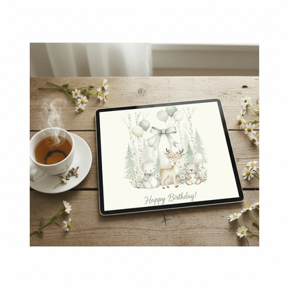 Happy Birthday Card – Age 1 - TheJoyfulDigital
